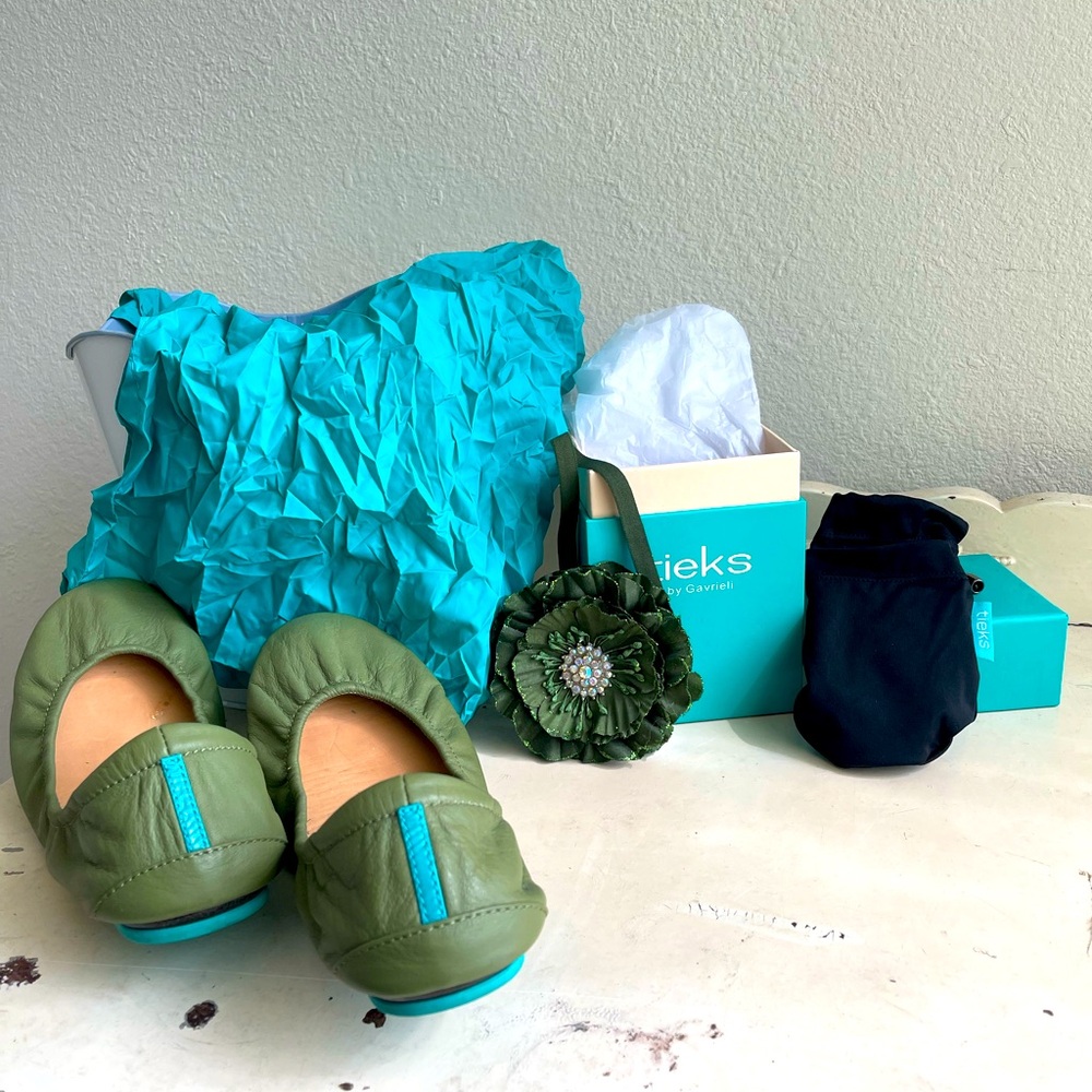 Tieks Green and Blue Bags Accessories